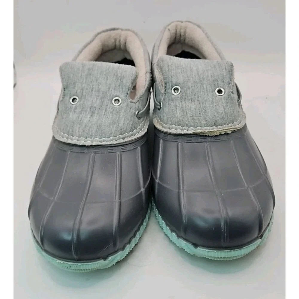 MAGELLAN Outdoor Gray Slip-on Rain Garden Shoes Womens Sz 9 Duck Charming   #407